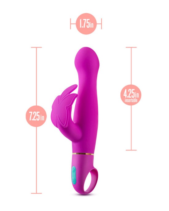 Aria Naughty AF Butterfly Vibrator - Plum