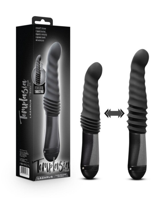 Temptasia Lazarus Thrusting Dildo - Black