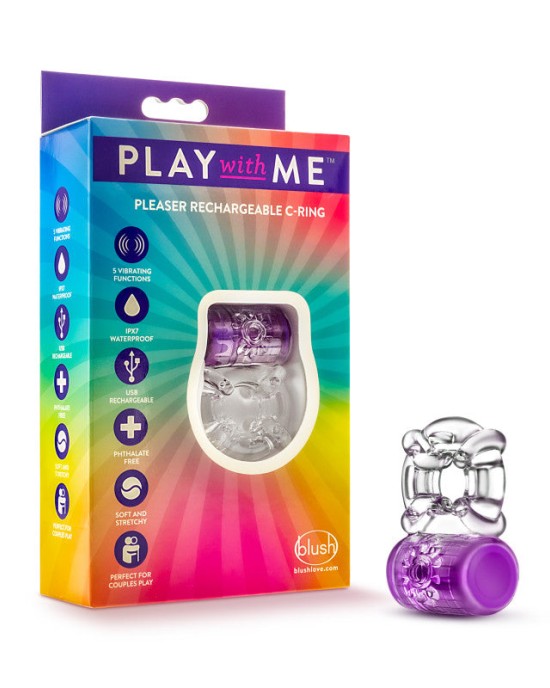 Play With Me Pleaser C-Ring - Purple