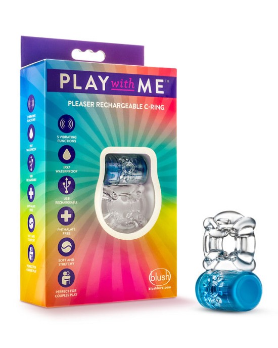 Play With Me Pleaser C-Ring - Blue