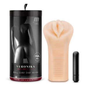 M Elite Soft and Wet - Veronika Vibrating Stroker - Flesh