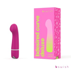 B Swish Bdesired Deluxe Curve Vibrator - Rose