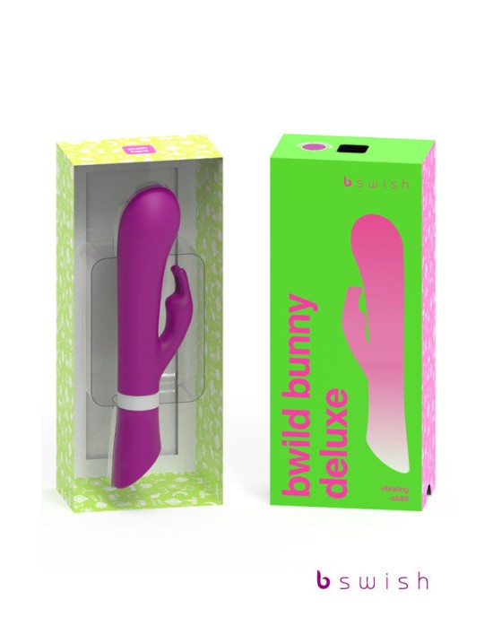 B Swish Bwild Deluxe Rabbit Vibrator - Raspberry