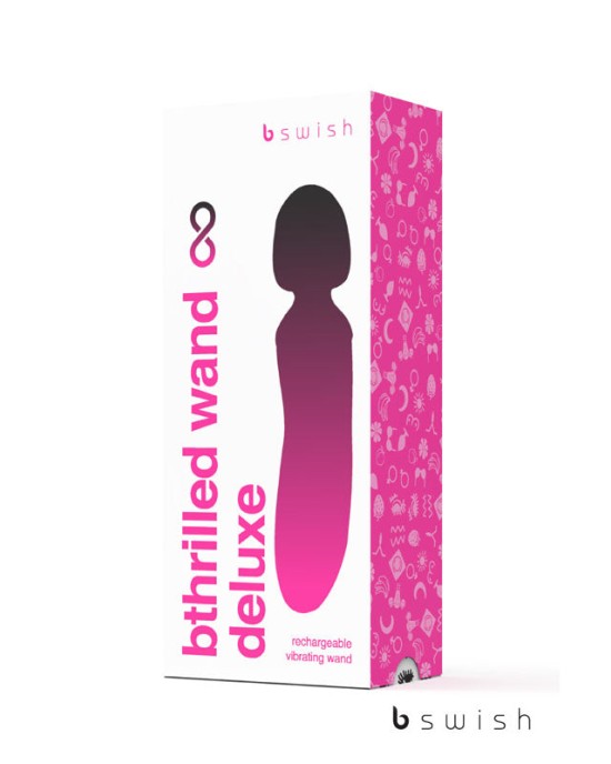 B Swish Bthrilled Deluxe Massage Wand - Noir