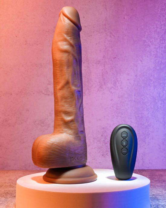 Evolved Thrust In Me 9 Inch Dong with Remote - Brown