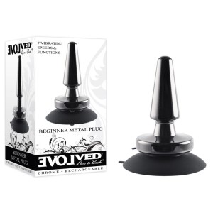 Evolved Beginner Metal Butt Plug - Black