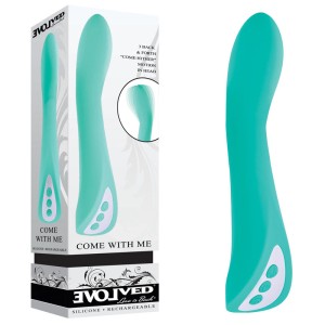 Evolved Come With Me G-Spot Vibe with Flicking Head - Teal