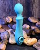 Evolved Wanderful Sucker Massage Wand with Suction - Blue