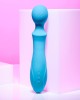 Evolved Wanderful Sucker Massage Wand with Suction - Blue