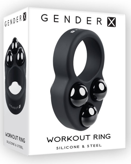 Gender X Workout Ring - Weighted Cock Ring - Black