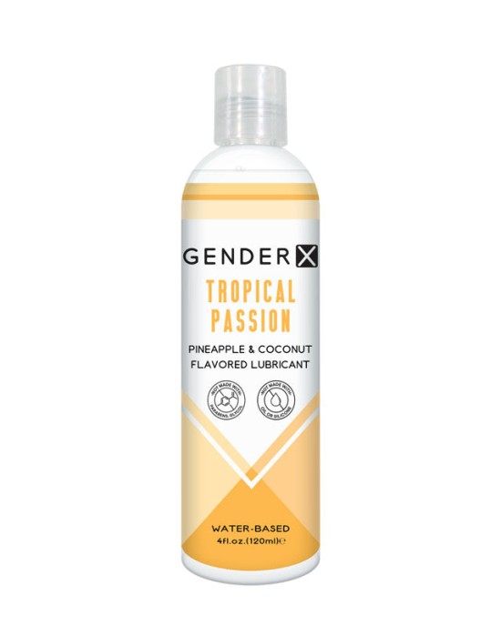 Gender X Tropical Passion Flavoured Water Based Lube - 120mls