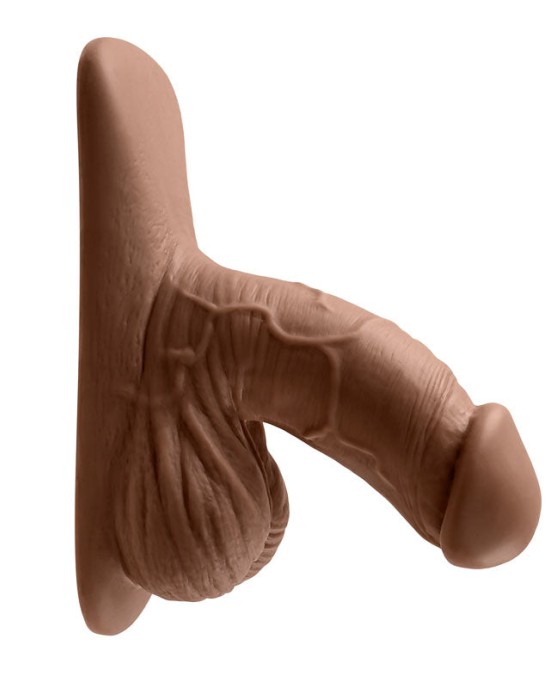 Gender X 4 Inch Silicone Penis Packer Dark - Brown