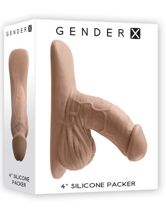 Gender X 4 Inch Silicone Penis Packer Medium - Tan