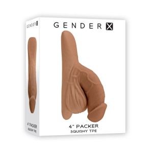 Gender X 4 Inch Penis Packer Medium - Tan