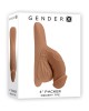 Gender X 4 Inch Penis Packer Medium - Tan