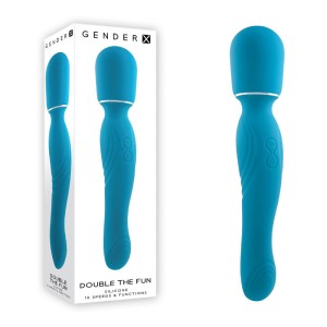 Gender X Double The Fun Dual Ended Wand - Blue