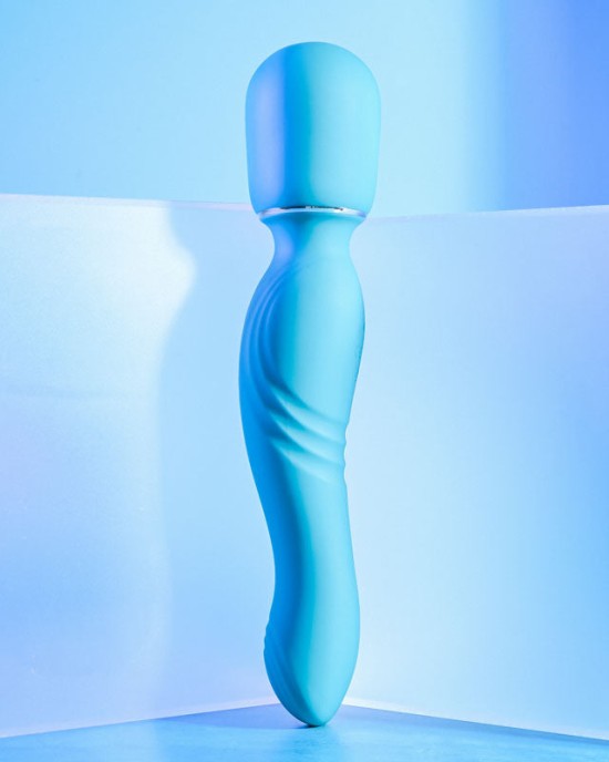 Gender X Double The Fun Dual Ended Wand - Blue