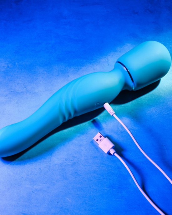 Gender X Double The Fun Dual Ended Wand - Blue