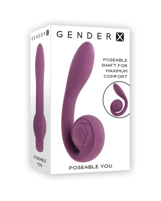 Gender X Poseable You Vibrator - Purple