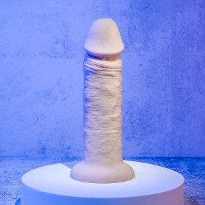 Evolved 6 Inch Vibrating Dong - Light Flesh