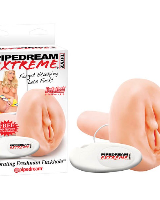 Pipedream Extreme Toyz Vibrating Freshman Fuckhole - Flesh