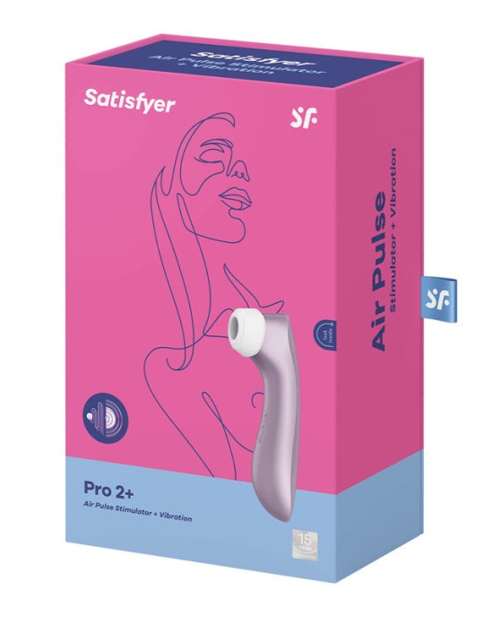 Satisfyer Pro 2+ Touch Free Clitoral Stimulator - Purple