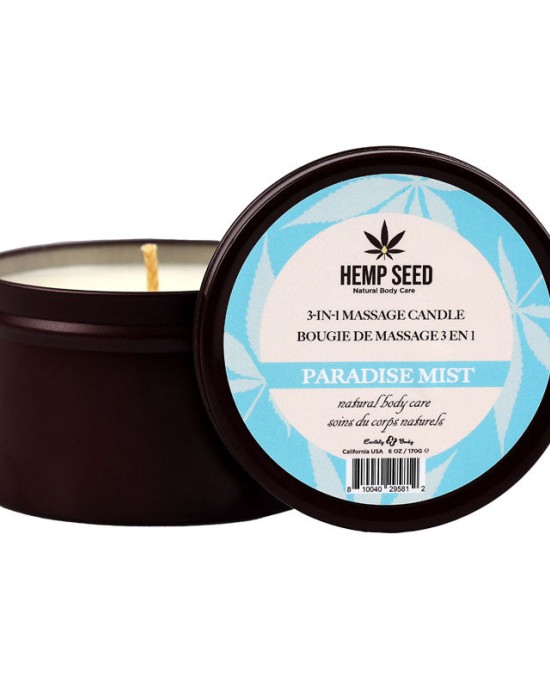 Hemp Seed 3-In-1 Massage Candle - Paradise Mist