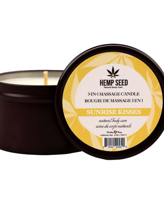 Hemp Seed 3-In-1 Massage Candle - Sunrise Kisses