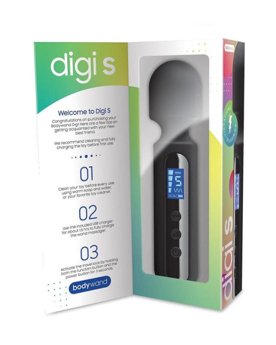 Bodywand Digi S Massage Wand - Black