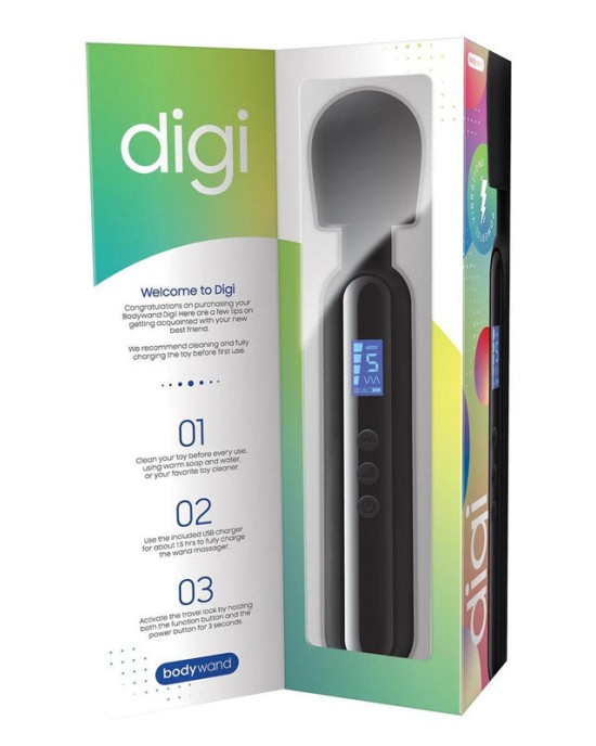 Bodywand Digi Vibrating Massager - Black