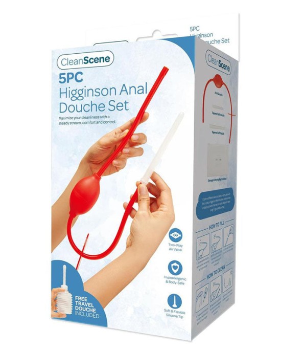 CleanScene 5 Piece Higginson Anal Douche Set