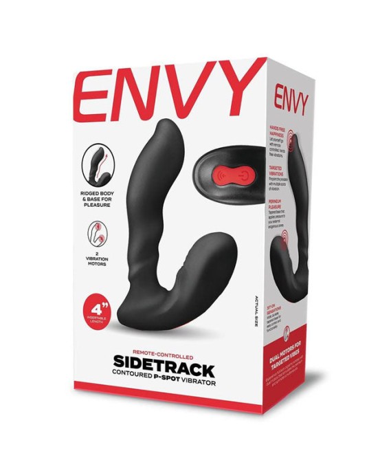 Envy Sidetrack Contoured P-Spot Vibrator with Wireless Remote