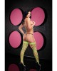 Lapdance Diamond Net Thigh High Stockings - Green