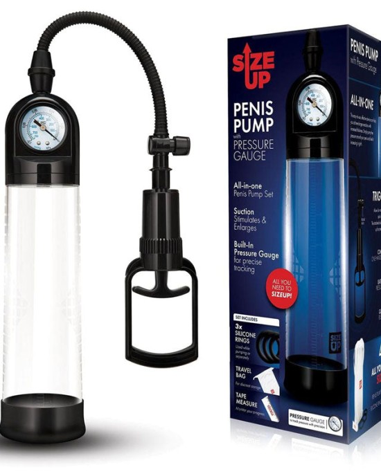 Size Up Penis Pump with Pressure Gauge