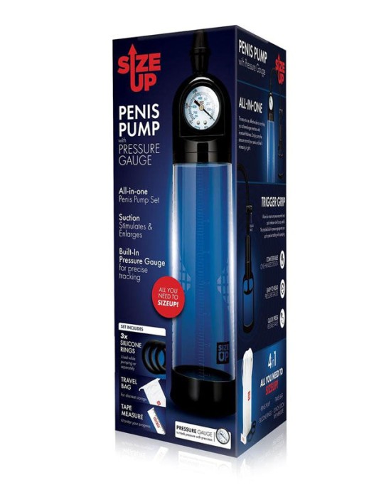 Size Up Penis Pump with Pressure Gauge