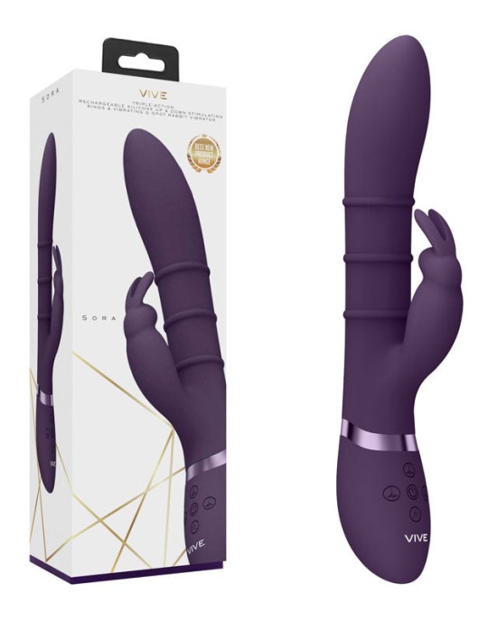 Vive Sora Rabbit Vibrator - Purple