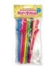 Super Fun Penis Party Straws - Coloured - 8 Pack