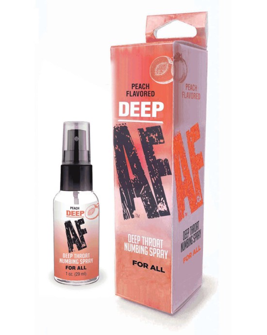 Deep AF Numbing Throat Spray - Peach Flavoured