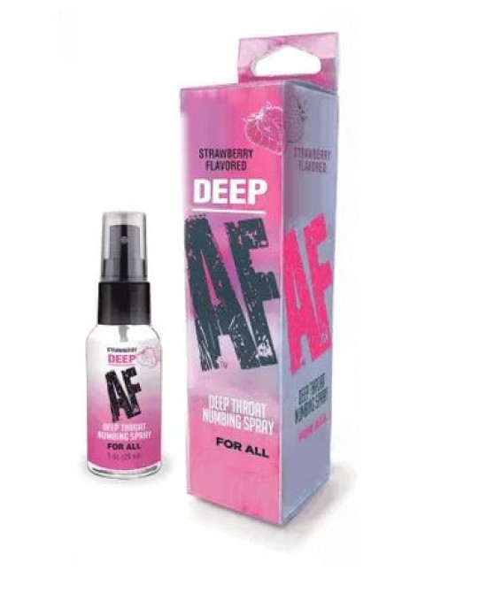 Deep AF Numbing Throat Spray - Strawberry Flavoured