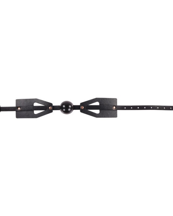 Sex & Mischief Brat Ball Gag - Rose Gold/Black