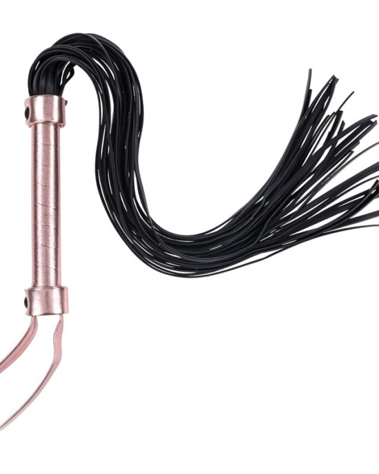 Sex & Mischief Brat Flogger - Rose/Gold Black