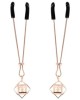 Sex & Mischief Brat Pearl Nipple Clips - Rose Gold