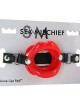 Sex & Mischief Silicone Lips Mouth Gag - Red