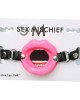 Sex & Mischief Silicone Lips Mouth Gag - Pink