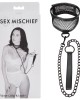 Sex & Mischief Fishnet Collar and Leash - Black