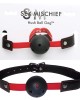 Sex & Mischief Hush Ball Gag - Red/Black