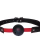 Sex & Mischief Hush Ball Gag - Red/Black