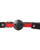 Sex & Mischief Hush Ball Gag - Red/Black