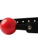 Sex & Mischief Solid Red Ball Gag - Red/Black