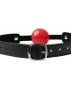 Sex & Mischief Solid Red Ball Gag - Red/Black